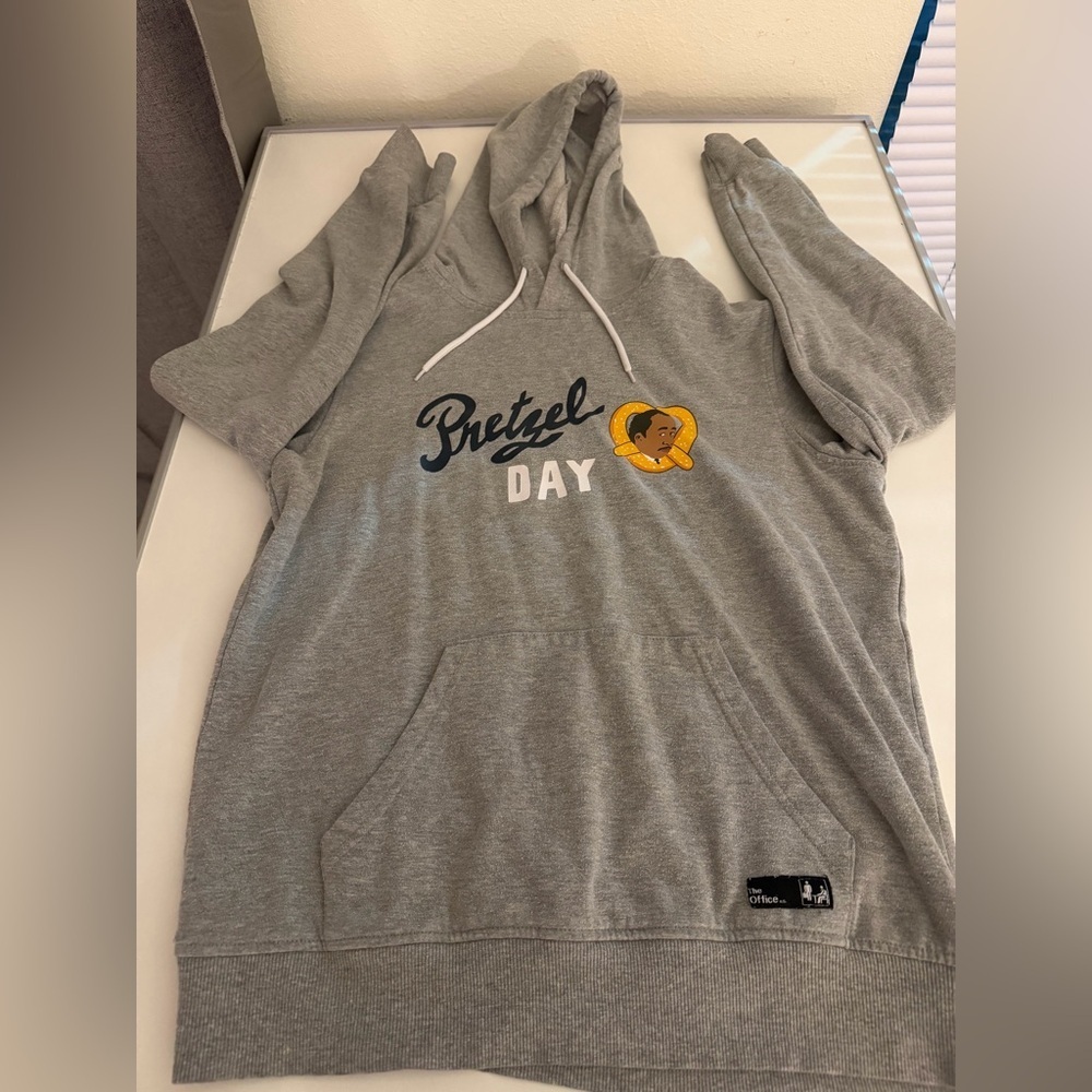 Gray Pretzel Day Hoodie - Picture 2 of 7